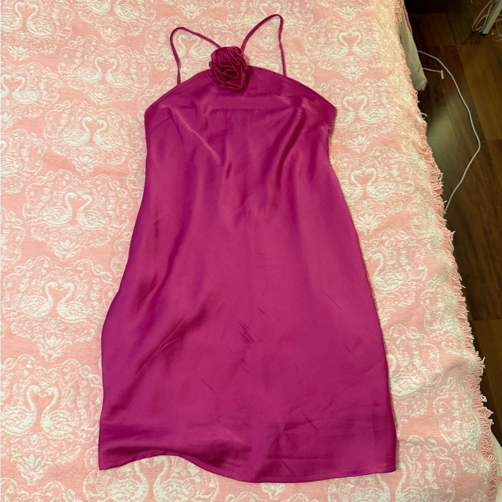 Pink mini dress
